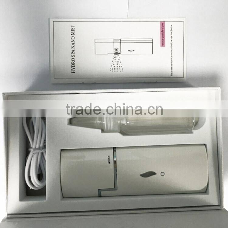 2016 white portable mini face nano steam tools portable facial sprayer