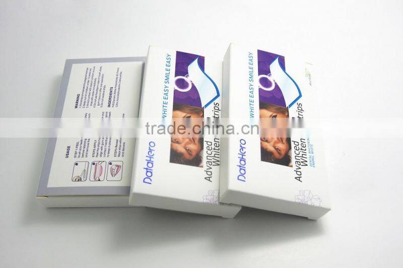 Dental teeth whitening gel strips, tooth whitening foam strips with CE/FDA/ROHS certificate