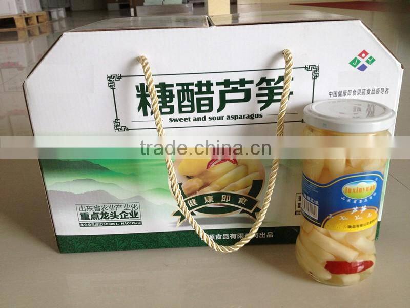 Good taste canned sweet and sour asparague