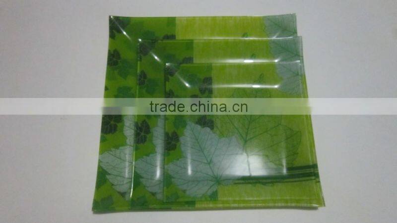 salad glass bowl and plate,glass plate, glass plate,high quality plate made in zibo city shandong china