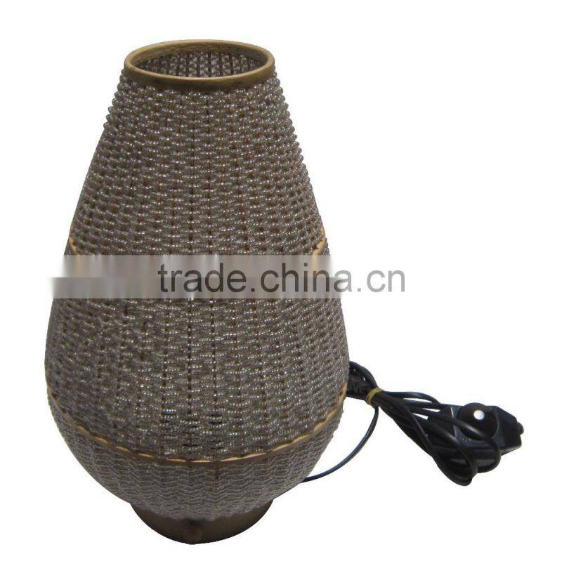 Bead lamp with lotus bulb shape, gold color included electric wire, socket and light bulb
