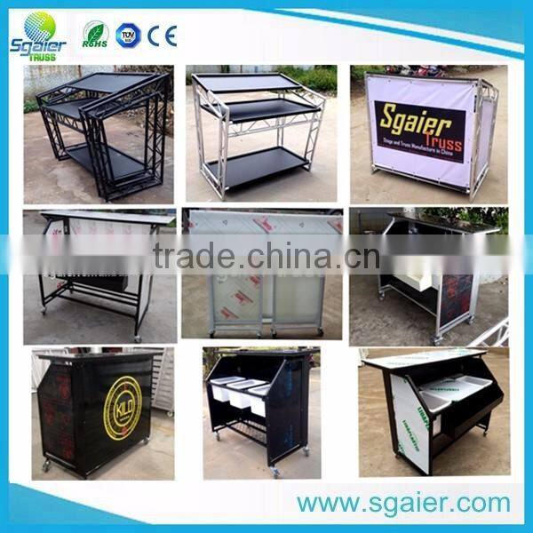 Led light folding mobile portable dj table bar counter for sale