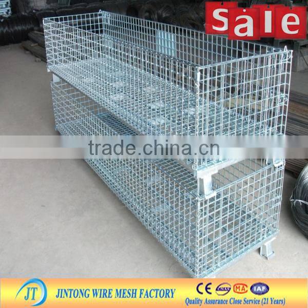 JT factory galvanized zinc coated wire container/storage basket