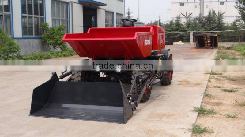China 1.5T Mini Dumper, with CE certifacation, hydraulic brake and steering