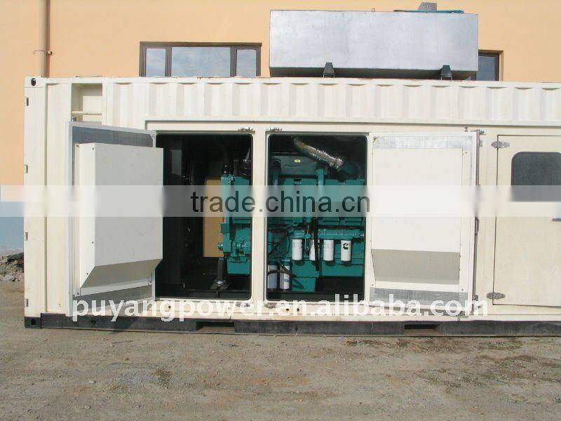 50Hz 400V Electric 2mw Trailer Mounted Containerized Diesel Generator With MTU