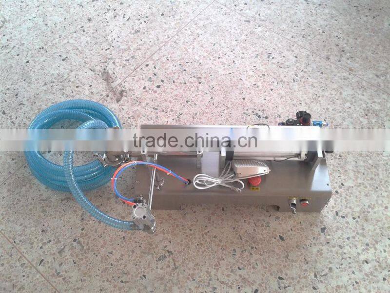 Hot sale semi automatic single head liquid filling machine for oil,perfume,mineral water,juice,soy milk G1WY
