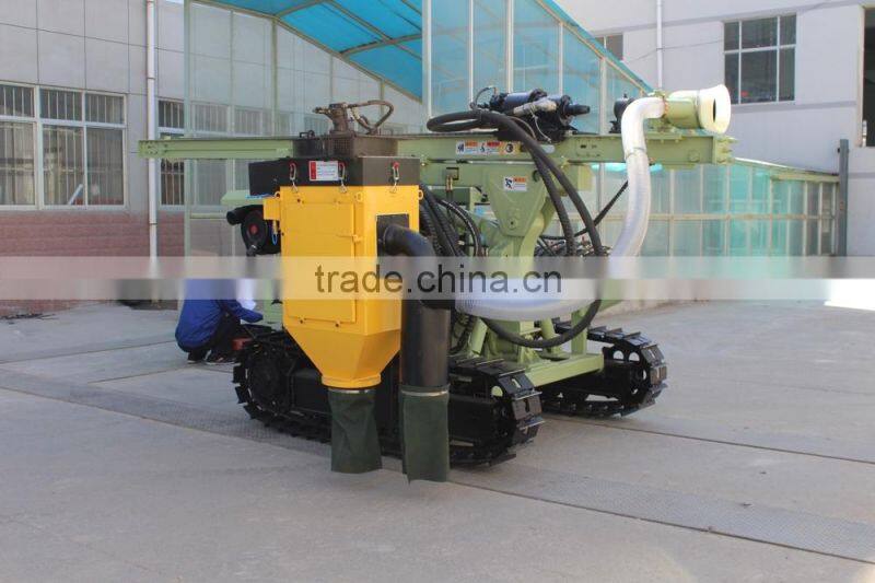 DTH gold mining drilling rig with dust collector