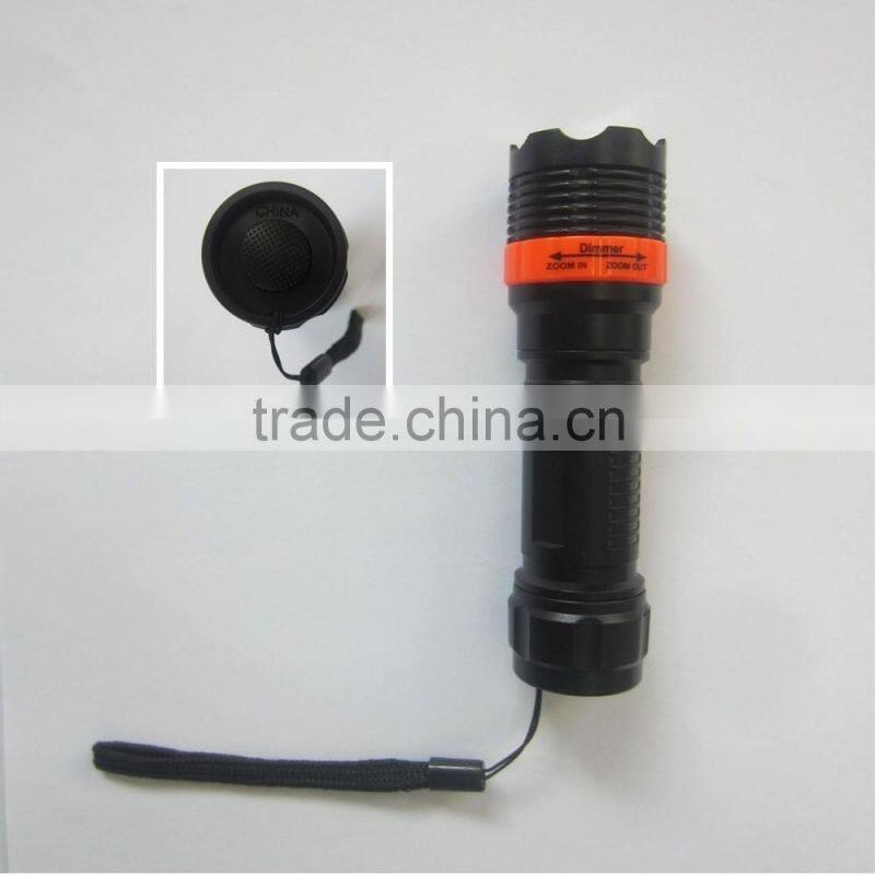 3 Modes Portable ABS Zoom LED Mini Flashlight Torch