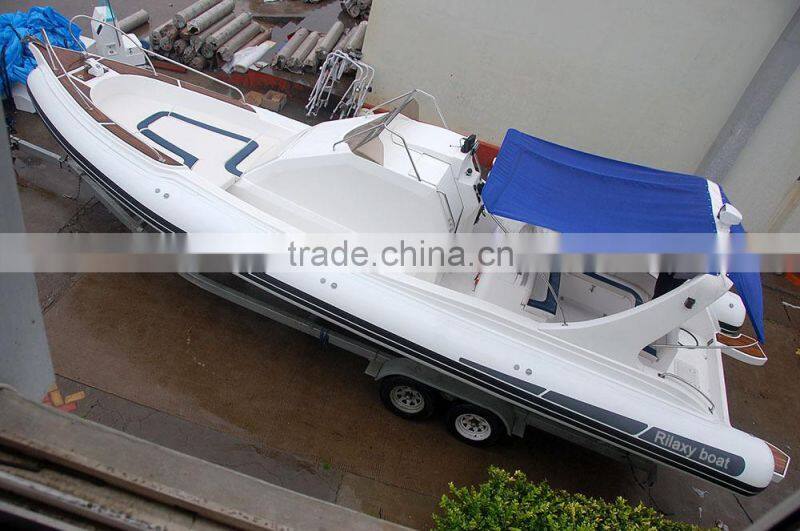 Rilaxy 32ft deep V cabin rib boat