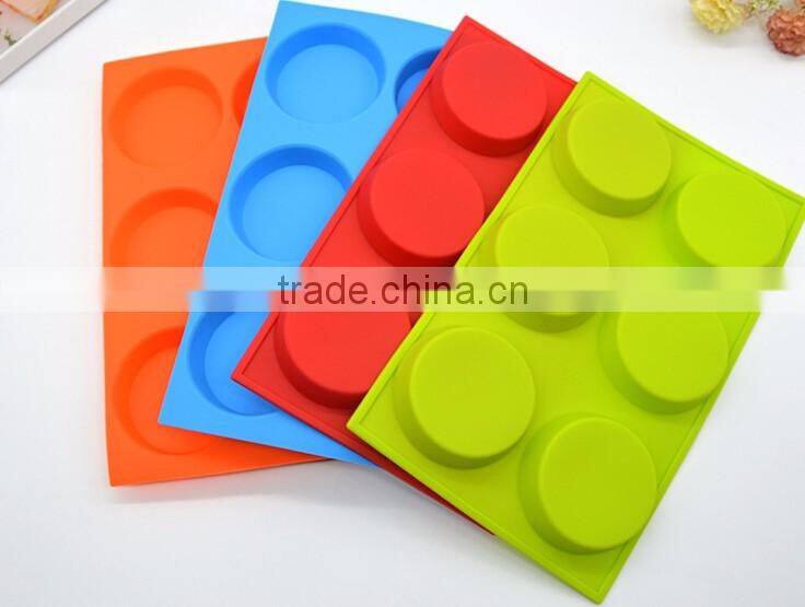Round 6 cavity Silicone Mold,silicone cake mold
