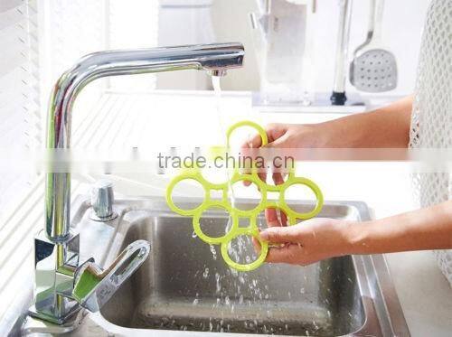 heat resistant silicone mat round shaped waterproot place mat