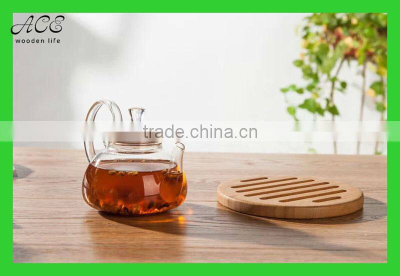 Bamboo trivet Bamboo hot pad Bamboo heat pad