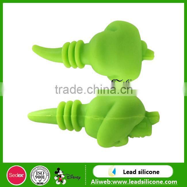2017 factory wholesale banana shape silicone wine bottle stopper