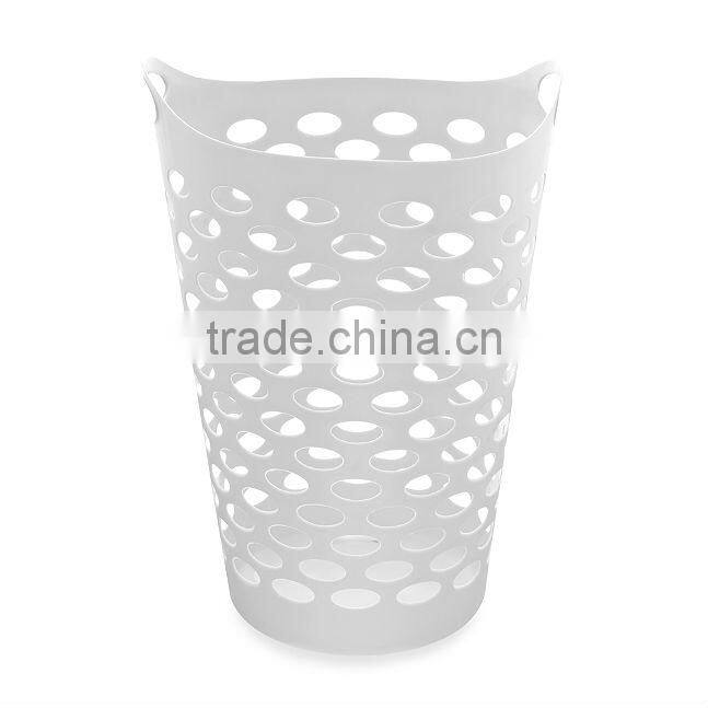 Tall Flex Laundry Basket In White