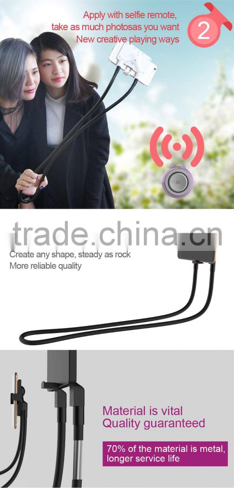 2017 Rgknse/Lcose RK-L2 Creative lazy people stick long neck mobile phone car holder