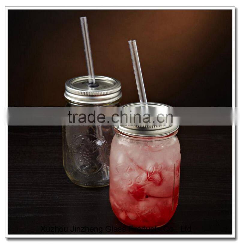 hot selling wholesale mason jar tumbler with straw