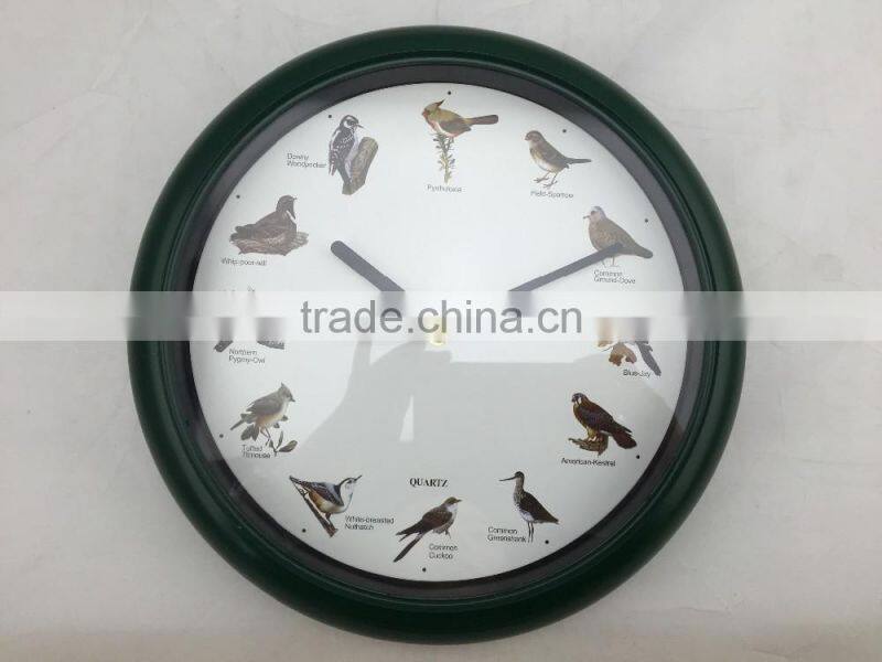 animal Bird Wall Clock /Singing Bird Wall Clock/Bird Songs clock