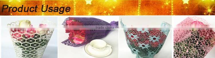 Hot Poly Flower Packing Deco Poly Mesh Roll For Christmas Gift Wrap Sun Flower Gilt Net