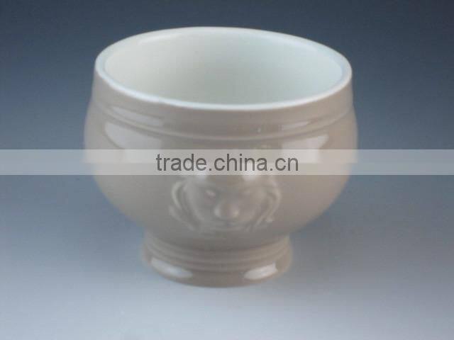 small casserole without lid 350 ml glazed porcelain microwave safety