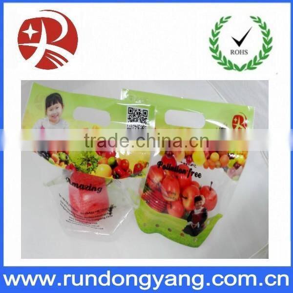 Plastic Printed Zip Lock Grapes Bag Fruit Protection Bag