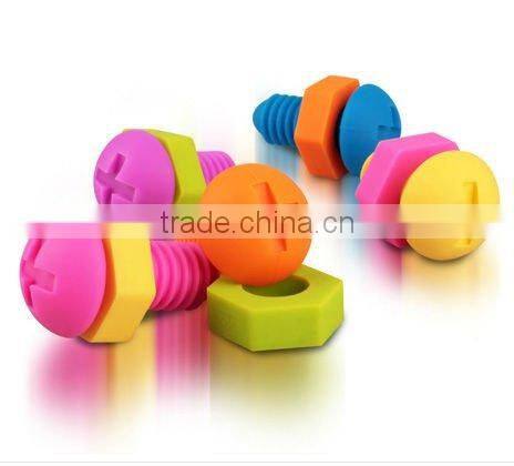 FDA/LFGB Food-Safe Lily Wine Bottle Stopper and Wine Pourer
