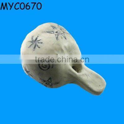 Spotted shell shape ceramic marine whistle