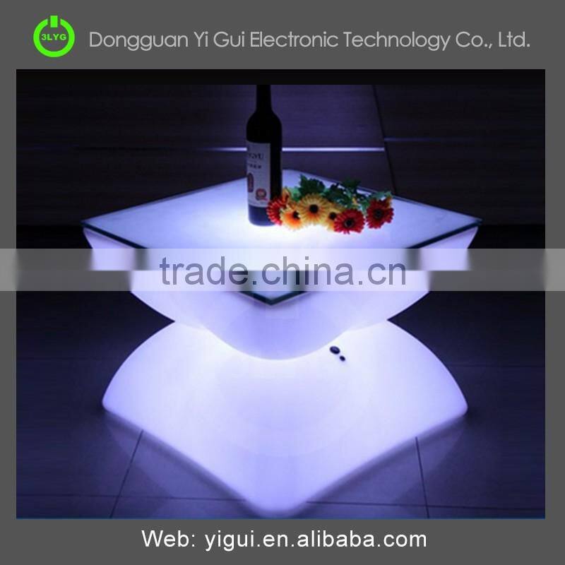 hot sale restaurant bars table with RGBW