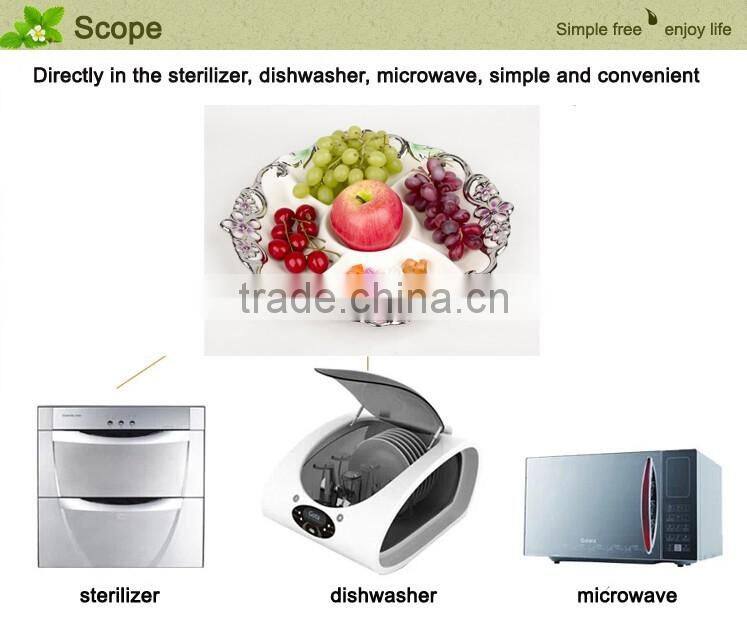 Hot Sale ceramic candy plate golden ,ceramic plate wholesale in stock