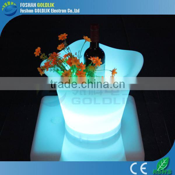 Remote control led flashing ice bucket