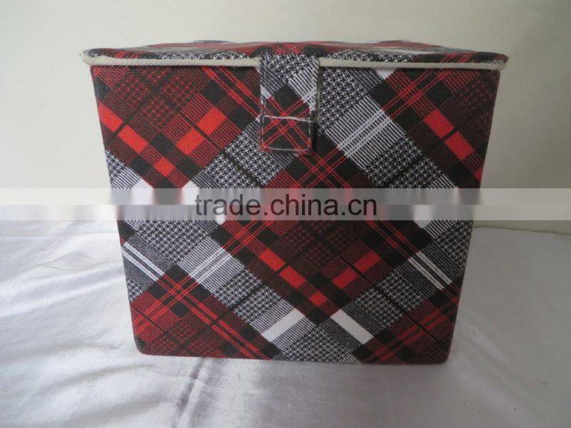 Trellis design home mini fabric canvas folding storage box