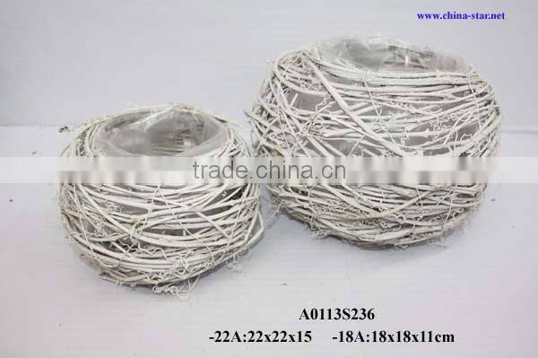 christmas flower planter with sledge shaped