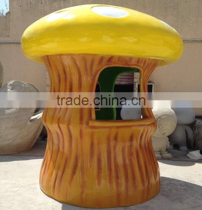 FRP giant mushroom statue sculpture