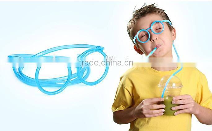 NBRSC Creative Plastic Drinking Glasses Straws for Kid Flexible Glass Straw For Drinking