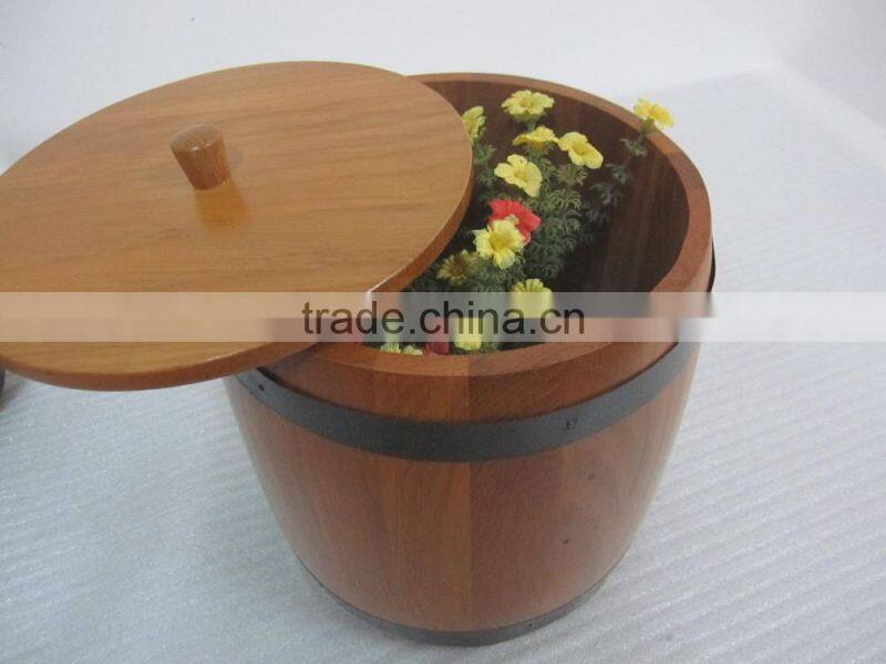 Antique wholesale wooden bucket ice bucket for beer