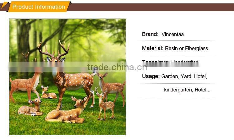 china supplier wholesale life size resin garden deer statues