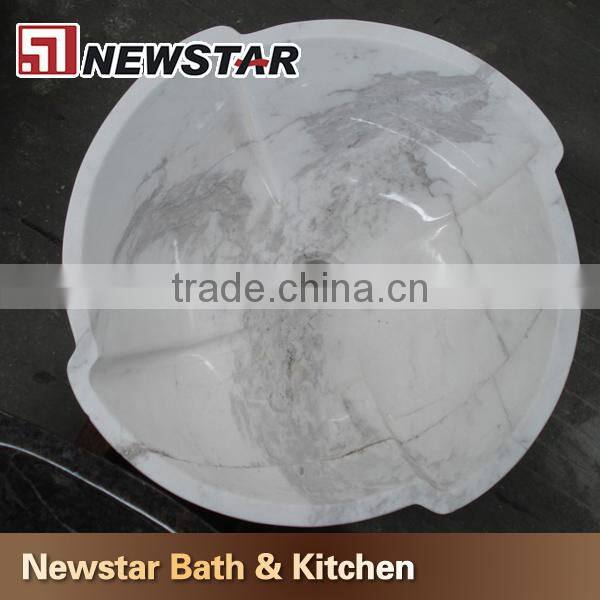 Chinese hot sales square marble counter top wash basin