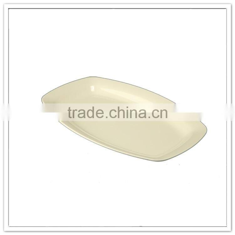 Non-toxic custom logo natural environmetal cheap bulk hotel used pink dinner plates