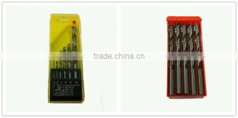 DIN 338 standard HSS twist drill set, union twist drill