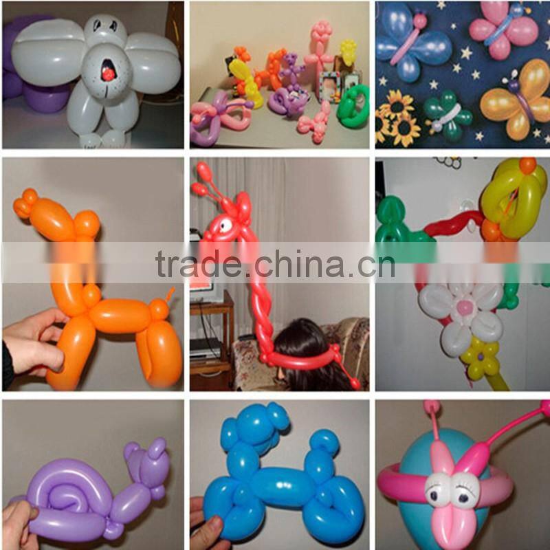 children playing animal twist long magic natural latex balloon