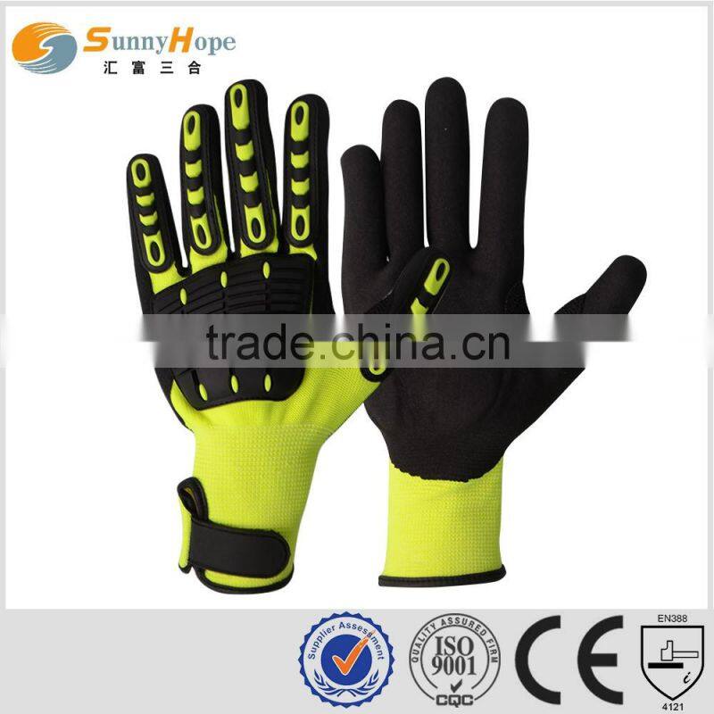 2016 hot sale Anti-impact mechanic glove