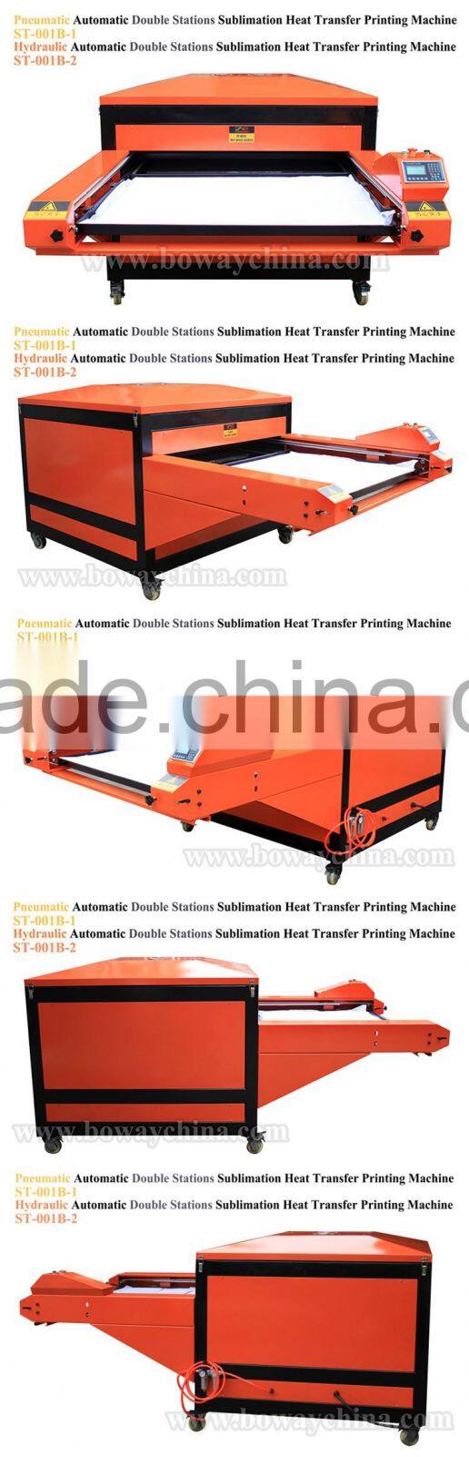 Hydraulic Automatic Sublimation Flatbed garments hot heat transfer printing machine