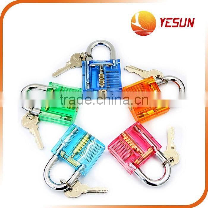 Clear train lock with 2 keys, train padlock