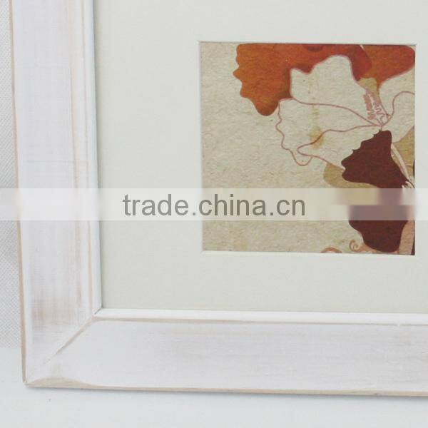 2016 beautiful baby wooden photo frame, hot sale kids wooden photo frame W09A034