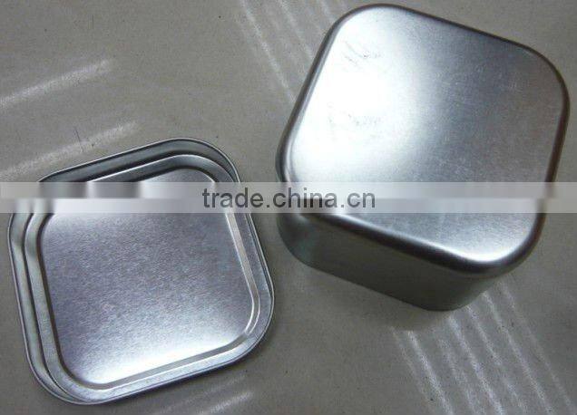 Plain Squre Wax Tin, Wax Box, Candle Tin