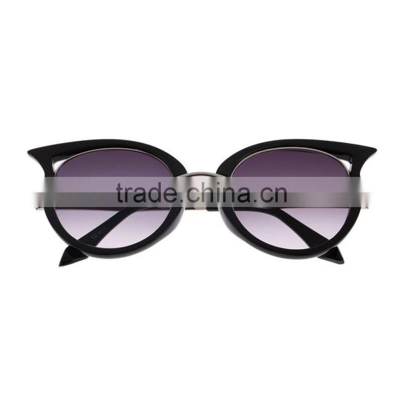 Fashion Retro Metal Frame Sexy Cat Eye Sunglasses for Women Coating Brand vintage sun glasses female oculos de grau femininos