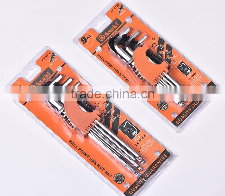 9pcs ball point hex key wrench set AK-0194