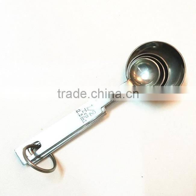 42142 4pcs Stainless Steel Nesting Measuring Cups and Spoons Set