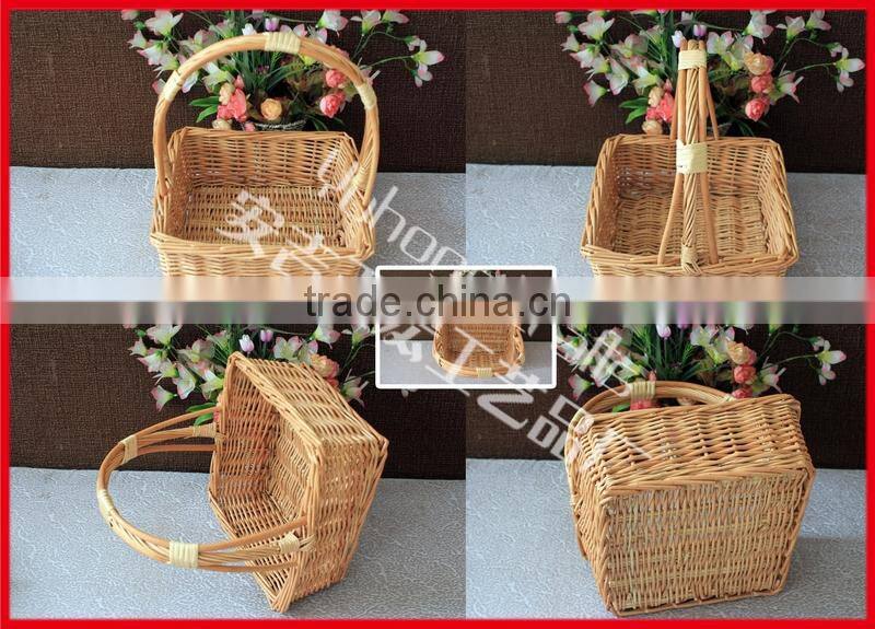 boat shaped willow basket wholesale