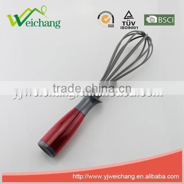 WCA512 Premium Nylon utensils EGG WHISK Cooking Utensil Gadgets Set with Storage Stand (Multi-color)