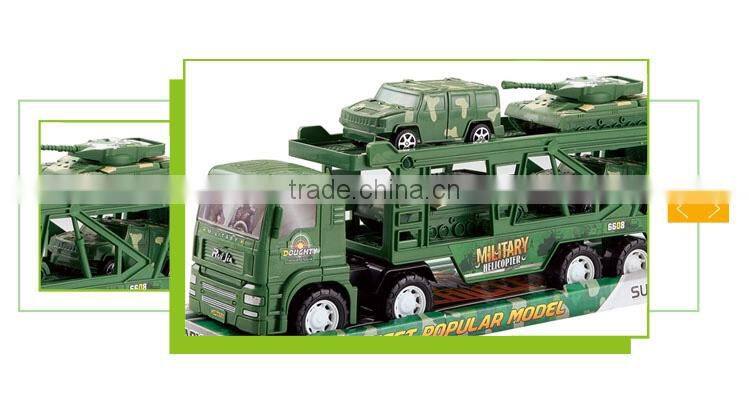 Cheap set friction inertial toy plastic tractor toy models